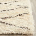thumbnail image 3 of SAFAVIEH Casablanca Arturas Geometric Shag Area Rug, Ivory/Brown, 8' x 8' Square, 3 of 7