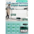 thumbnail image 2 of Handheld Steam Cleaner with Handle Control, 1.6L Large Water Tank, 3-Level Adjustable, Thickened Hose, Portable Steam Cleaner, High Temperature Pressurized Steamer for Home, Kitchen, Car (Dark Green), 2 of 7