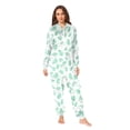 thumbnail image 4 of joogoo Hedgehog Leaves Green Unisex Adults Onesies Pajamas Jumpsuits L, 4 of 7