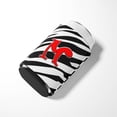 thumbnail image 3 of Letter M Initial Monogram - Zebra Red Can or Bottle Hugger, 3 of 5