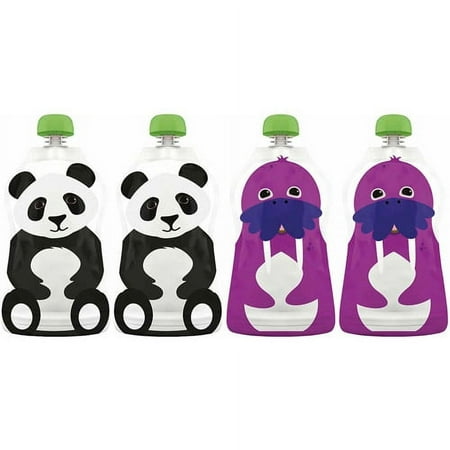 Squooshi Reusable Food Pouches, Large 4.