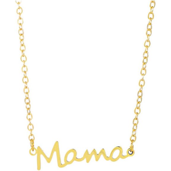 1Pcs Mother's Day Titanium Steel Word Mama Pendant Neclaces for Women Golden Chain Necklace Word Mama Jewelry Findings for Women Jewelry DIY Necklace Bracelet Craft Making