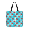 thumbnail image 1 of Easygdp Crab Swims In The Ocean Bolsa Tote para Mujer, Bolso de Hombro para Trabajo, Playa, Viajes, Compras y Supermercado, 1 of 7