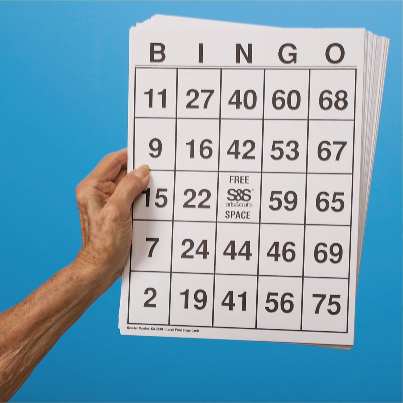 EXTRA LARGE BINGO FLYERS BIG PRINT BINGO TICKETS FOR VISUALLY
