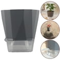 thumbnail image 3 of Feimier Transparent Double Layer Flower Pot Plastic Self Watering Flower Pot, 3 of 11