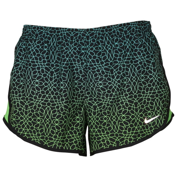 black and neon green nike shorts