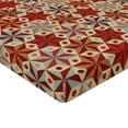 thumbnail image 2 of Ambesonne Geometric Fitted Sheet, Retro Anise Stars Motif, Twin XL Size, Multicolor, 2 of 3