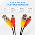 thumbnail image 6 of Cables Direct Online 75FT Premade BNC Video Power Cable – Black Plug & Play Extension Cord for CCTV Cameras, DVRs, Security Systems, Surveillance Equipment, 6 of 8