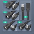 thumbnail image 6 of USB 2.0 Male to Female Extension Cable Extender Data Transfer 480mps Curved For USB Printer USB Modem USB Driver, 6 of 8
