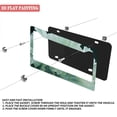 thumbnail image 3 of 2Packs License Plate Frames with Green Floral Pattern Includes Screws & Caps Full Accessories Included Size 6.3x12.2inch(16x31cm), 3 of 8