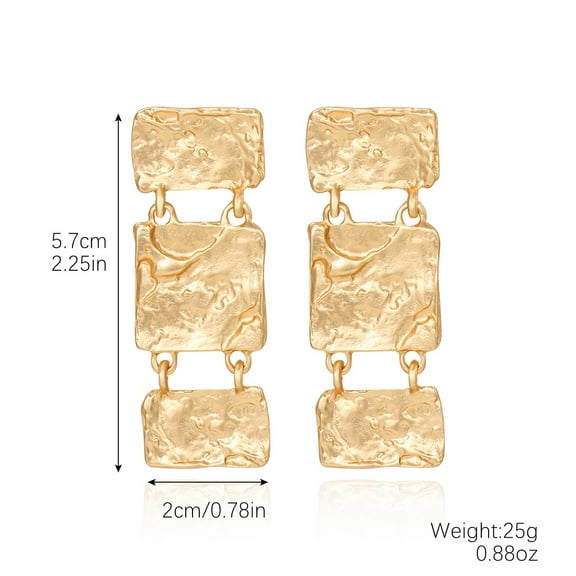 18K Karat Gold Plated Earrings for Women Fall/Winter Vintage Earrings Jewelry for Her Birthday Gifts