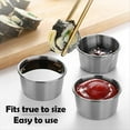 thumbnail image 6 of 6Pcs 2 Oz Stainless Steel Dipping Sauce Cup, Mini Dip Bowls, Reusable Metal Condiment Cups Ramekins Containers (Silver), 6 of 6