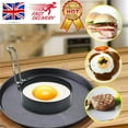 thumbnail image 2 of Non-Stick Egg Rings Frying Egg Pancake Burger Mold Poach Anti-Scald Brush New S4, 2 of 9
