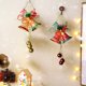 thumbnail image 1 of Bells Christmas Tree Decoration, Santa Claus Bells, Hanging Christmas Gift, Holiday Home Decor, Festive Season, Foldable Design, Metal Frame, for Bedroom, 1 of 6