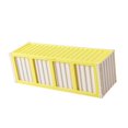 thumbnail image 1 of Caja de almacenamiento para tarjetas coleccionables con 4 ventanas de exhibición, organizador multifuncional, estuche para encimera, cumpleaños y día Amarillo, 1 of 8