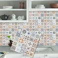 thumbnail image 2 of DEWOO 10PCS Mandala Tile Stickers, Peel and Stick Self Adhesive Removable Moroccan Tiles Backsplash Waterproof Oil Proof for Bathroom & Kitchen Wall Stickers Home Decor, 2 of 12
