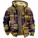thumbnail image 1 of Men's Print Jacket Men's Spring And Autumn Casual Trend Zipper Hooded Jacket 2XL, 1 of 4