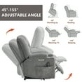 Power Lift Recliner Chair w/ ASTM standard actuator pushes,Massage and ...