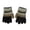 Black, variant on Female Color Block Striped Knitted Gloves Warm Thick Cable Knit Full Finger Winter Gloves for Cold Weather Outdoor Black