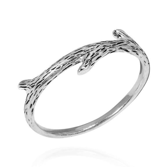 Everyday Nature's Tree Branch .925 Sterling Silver Ring