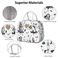 thumbnail image 4 of Lunch Bag Lunch Box for Women Reusable Insulated Lunch Cooler Bags,Large Capacity for Work Travel Picnic,Water-Resistant Halloween Lunch Tote Bag Gifts for Woman Mom White, 4 of 6