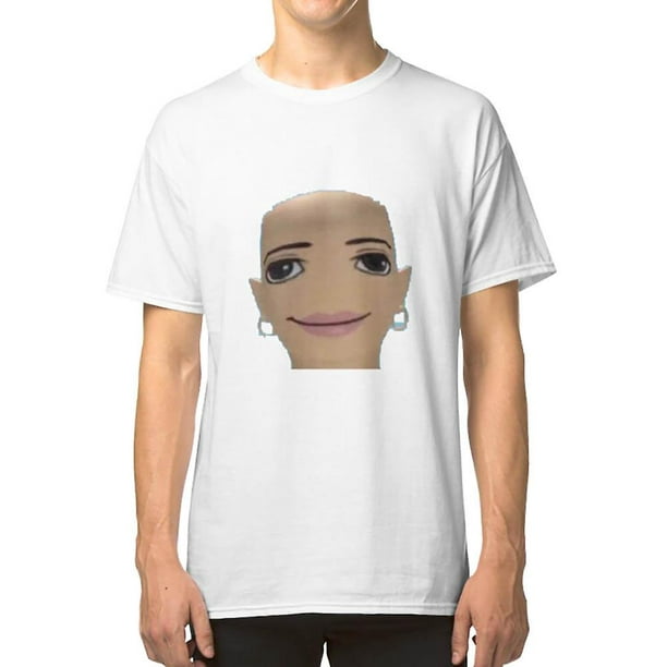 bald baddie roblox meme face T-shirt 