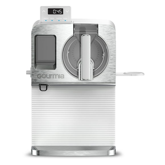 Gourmia 1-Liter Automatic Soft Serve Ice Cream & Frozen Drink Maker, White