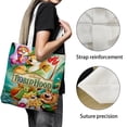 thumbnail image 3 of Robin Hood Bolso de tela con estampado de lienzo para mujer, bolsa de compras reutilizable y estética, con cremallera interior, regalo para mujer, 35 × 40 cm., 3 of 6