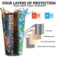 thumbnail image 3 of 16oz Tumblers Pioneer Flower Stainless Steel Vacuum Insulated Double Wall Travel Tumbler Cups Mug with Lid and Straw,Cleaning Brush for Coffee,Tea, 3 of 4