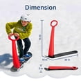 thumbnail image 2 of Slippery Racer Downhill Ski Scooter Snow Sled, Red, 2 of 10