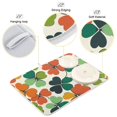 thumbnail image 4 of Yayeee Dish Drying Mat for Kitchen Counter Ultra Absorbent Easy Clean Pad 24x18", White Clover Pattern, 4 of 7