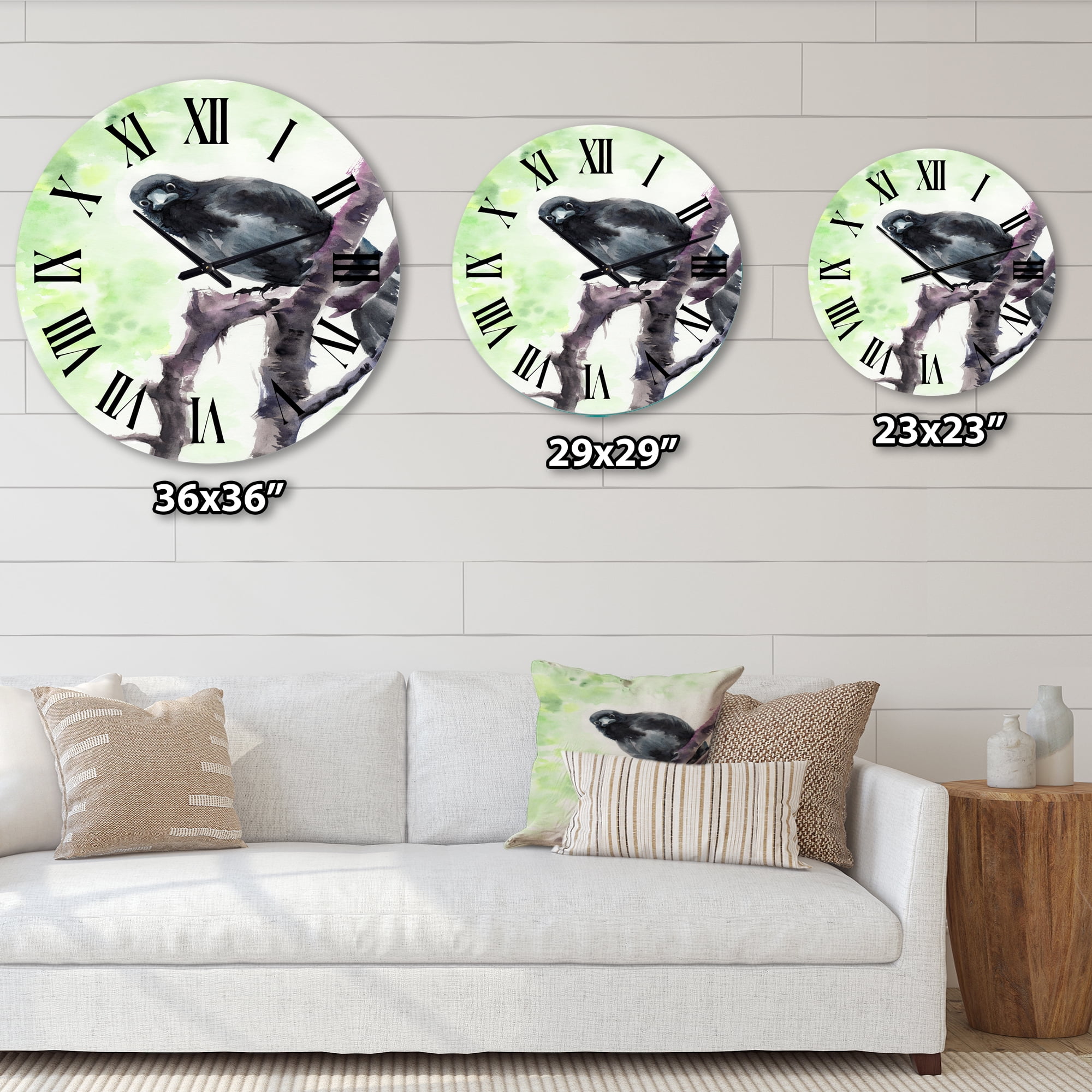 Designart 1 in Quartz Traditional Wall Clock