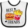 thumbnail image 3 of Inktastic Best Friends Burger and Fries Boys or Girls Baby Bib, 3 of 4