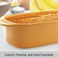 thumbnail image 3 of Chantal Classic Ceramic 1.5 quart Loaf Pan, 9" x 4.75" x 2.75", Marigold (93A-LF22 MY), 3 of 9