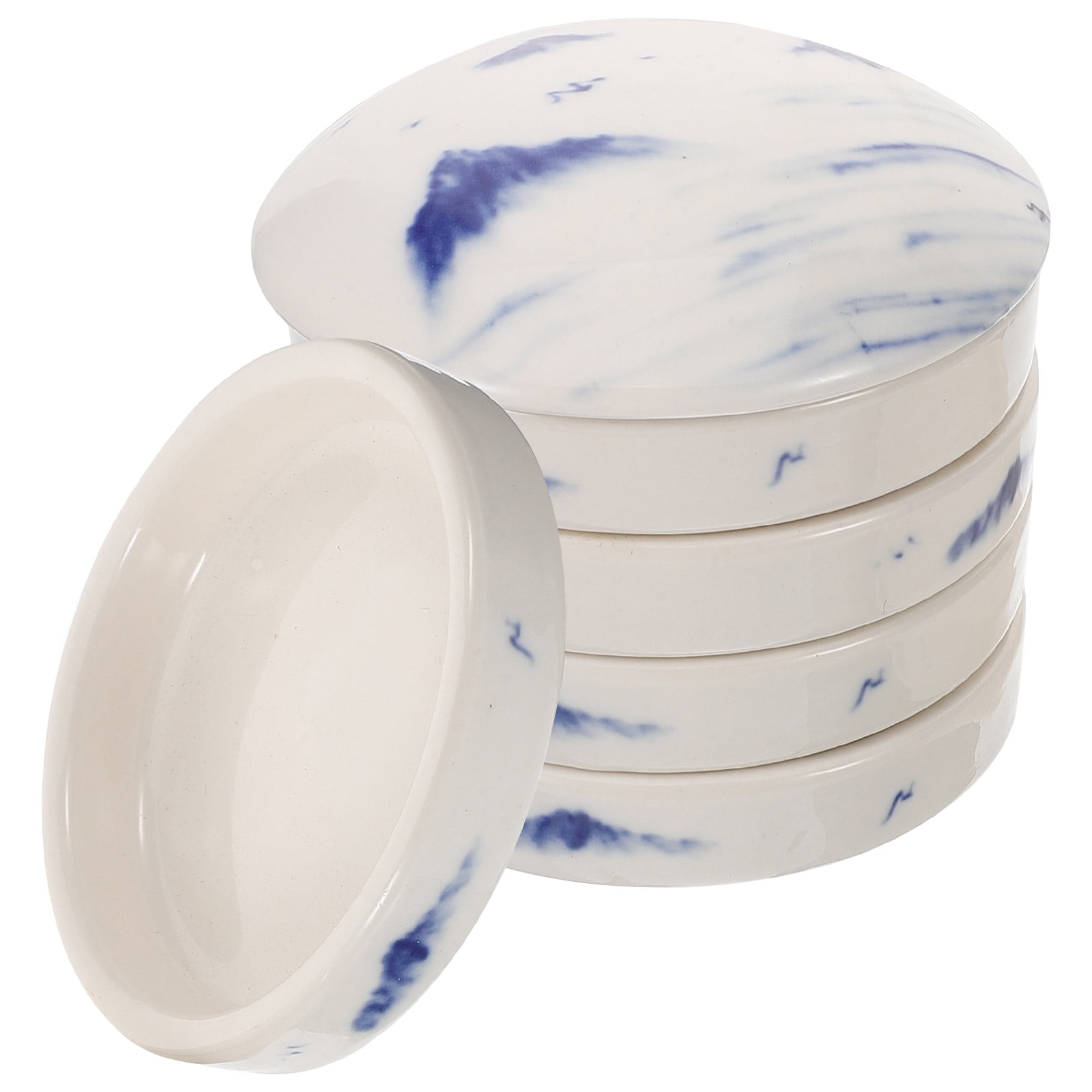 OUNONA 1 Set of Exquisite Ceramic Palette Multi-layer Stackable Pigment Plate Traditional Painting Ink Tray