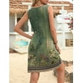 thumbnail image 4 of Zeagoo Women's Summer Dress Sleeveless V-Neck A Line Casual T Shirt Beach Boho Tank Dress, 4 of 6