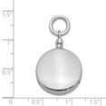 thumbnail image 2 of 925 Sterling Silver Hollow Polished Round Ashholder Pendant Necklace 24.87x20.22mm Wide Pendant for Women, 2 of 2