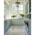 thumbnail image 5 of Unique Loom Braided Chindi Collection Area Rug (5' 1" x 8' Rectangle Blue and Natural/Natural), 5 of 6
