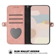 thumbnail image 3 of Jiahe Cover Wallet Case for iPhone 14 Pro Max, Wrist Strap Magnetic Shockproof Synthetic Leather Stand Cover with TPU Inner Shell,Card Holder Compatible with iPhone 14 Pro Max, Pink, 3 of 9