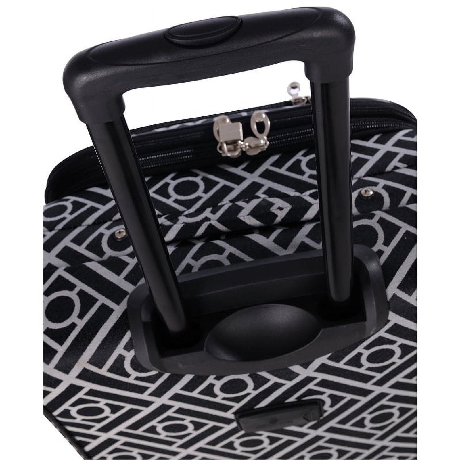 Long Lat Inc. AF 5P Astor Luggage Set Black White