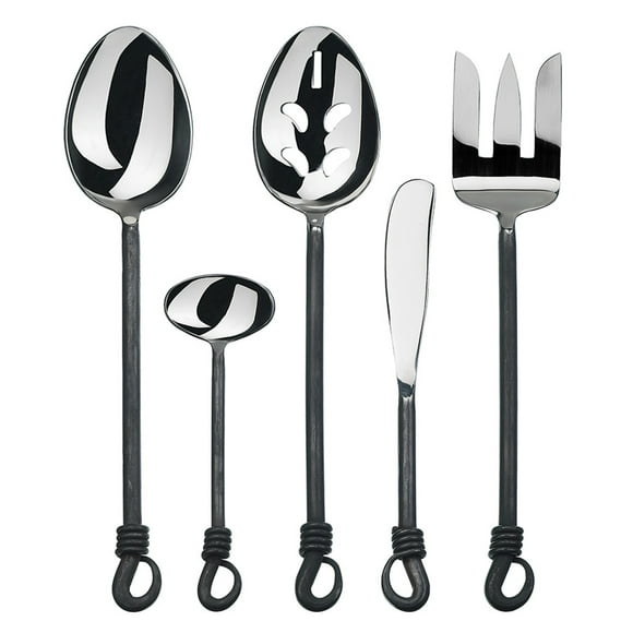 Gourmet Settings Twist and Shout Ensemble d'Hôtesse 5 Pcs