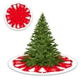 thumbnail image 7 of SPRING PARK 90/120cm Round Feathers Embroidered Christmas Tree Skirt Round Ornaments Xmas Party Home Decoration, 7 of 7