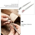 thumbnail image 3 of 2 Pcs Pinces en Acier Inoxydable Embout Courbé Pinces à Bijoux Outils, 3 of 8