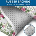 thumbnail image 4 of Pioneer Flower Floral Print Pattern Bathroom Rugs Sets 3 Piece,Toilet Cover Set,Absorbent Non Slip Bathroom Mats Sets with U-Shaped Contour Rug Toilet Rug Set, 4 of 5