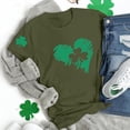thumbnail image 2 of WTXUE St Patricks Day Shirt Irish Shamrock Short Sleeve Tee Tops Tunic Tops Loose Tops for Summer Work Tops Shamrock T Shirt Casual Tops Irish Shirt Casual Tops Oversized Tshirts Blackish Green M, 2 of 6