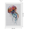 thumbnail image 2 of Diamond Art Kits for Adults, Colorful Floral JellyfishDiamond Painting Kits for Beginners, Frameless Round 5D Full Drill Diamonds Art Gem Art Crafts Home Decor Gifts, 2 of 8
