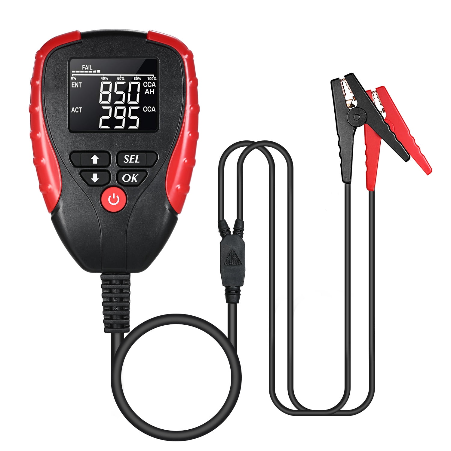 Digital Car Battery Tester with AH/CCA Mode Automotive Battery Load