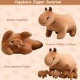 thumbnail image 4 of Peluche SQEQE Capibara Mommy con 4 bebés, 4 of 6