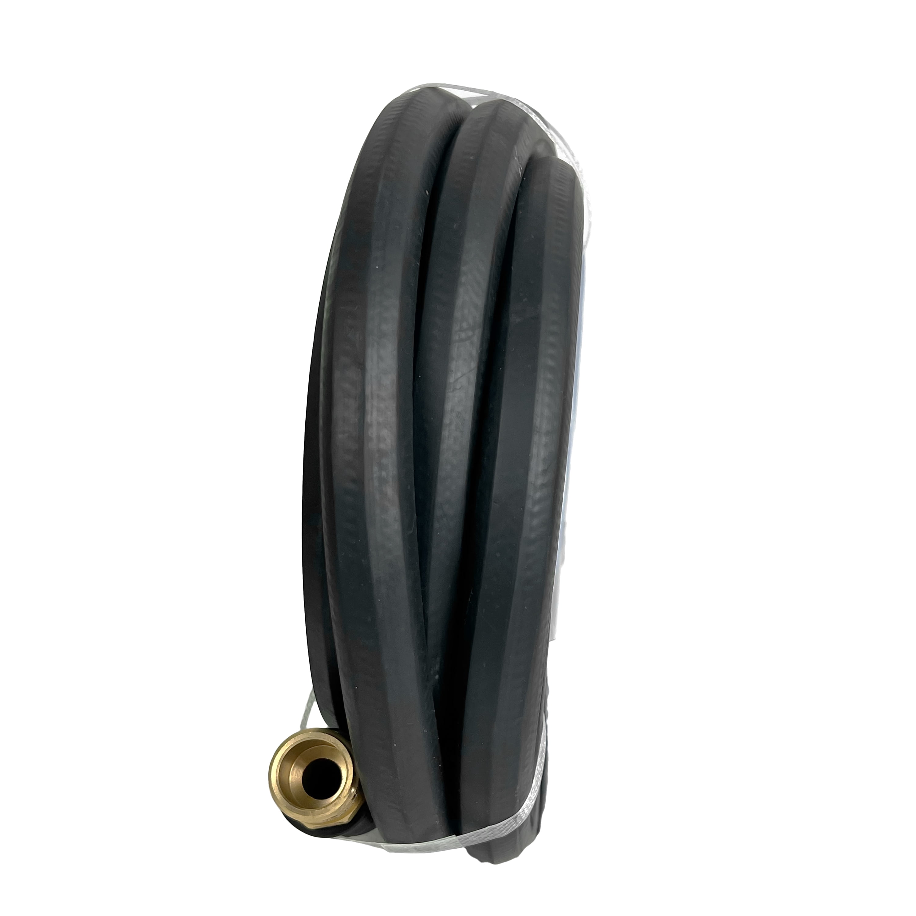 Impulse Rubber Water Hose 5/8" x 25 ft, 150 PSI Flexible Garden Hose, EPDM UV & Abrasion Resistant, Hot Water Compatible, Reinforced Polyester, Value Series Black