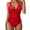 Red, variant on ANINEO Women Swimwear Monokini Sexy Swimsuits Push Up Bathing Suits Trendy Hawaii Summer Tropical Brazilian Beachwear
